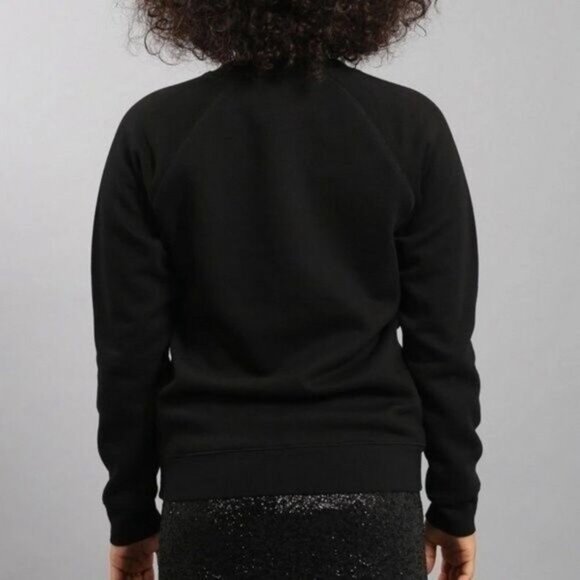 "THIS WINE IS MAKING ME AWESOME" BRUNETTE the Label Glitter Sweatshirt Sz M / L - Picture 7 of 13